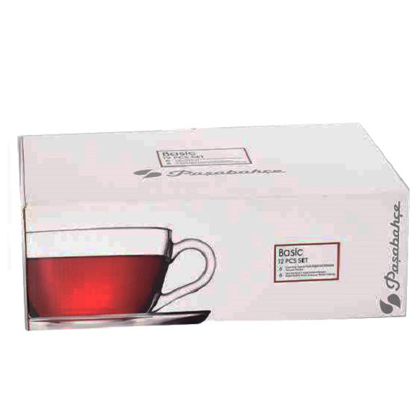 ست فنجان و نعلبکی 12پارچه مدل BASIC