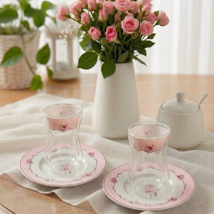 سرویس چای خوری 12 پارچه 6 نفره آنجلا مدل ZP-317
