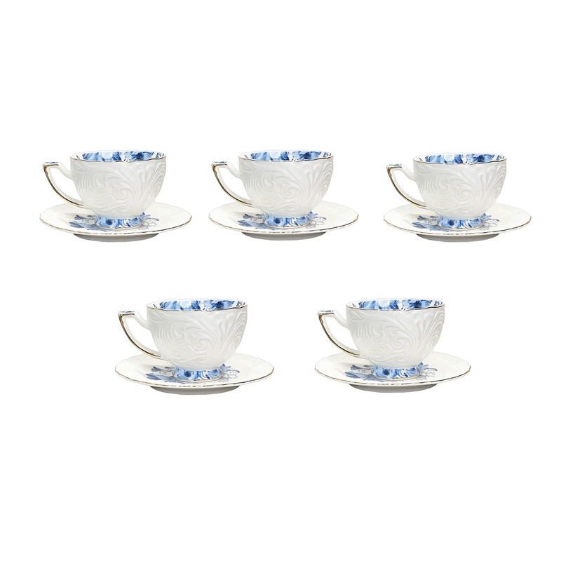 سرویس چای خوری 10 پارچه 5 نفره شاهین مدل Mavi