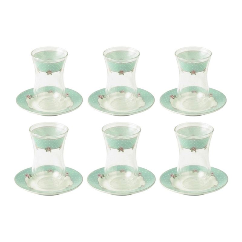 سرویس چای خوری 12 پارچه 6 نفره آنجلا مدل ZP-319