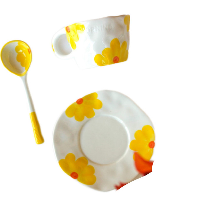 سرویس چای خوری 2 پارچه 1 نفره مدل Flower کد 131