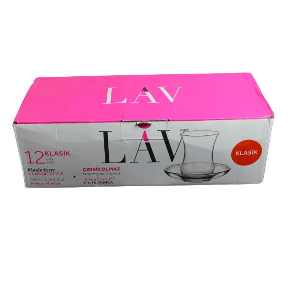 ست فنجان و نعلبکی 12 پارچه لاو مدل CAYS13-G
