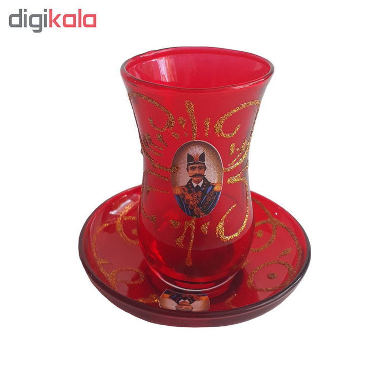 سرویس چای خوری 15 پارچه طرح شاه عباسی کد 1311
