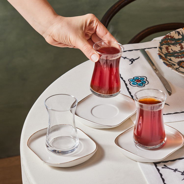 سرویس چای خوری 12 پارچه کاراجا مدل Streamline Plato