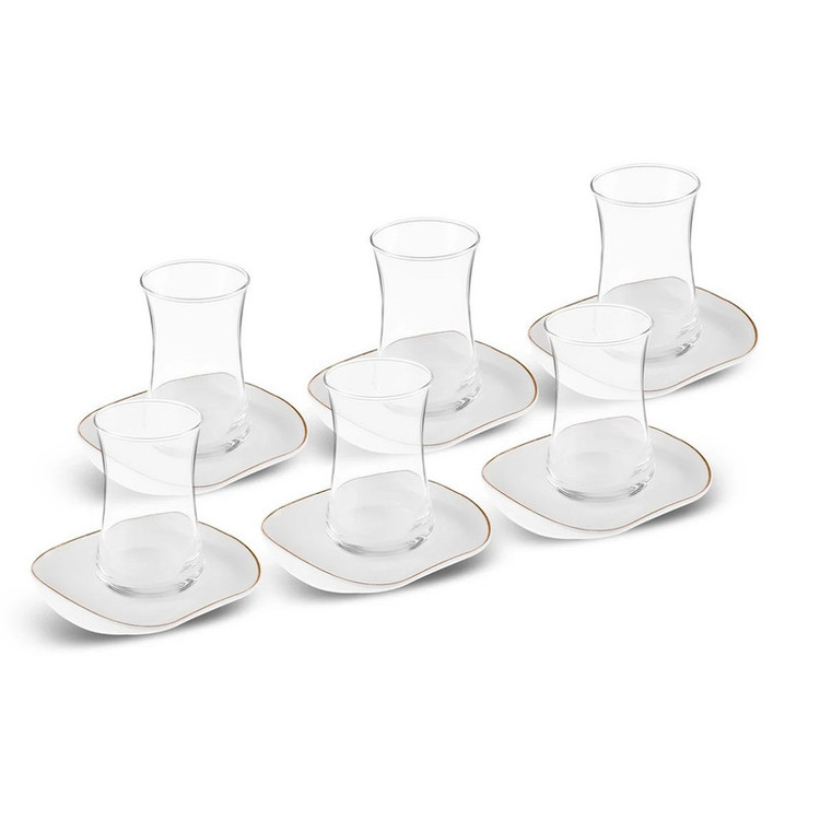سرویس چای خوری 12 پارچه کاراجا مدل Streamline Plato