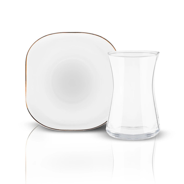 سرویس چای خوری 12 پارچه کاراجا مدل Streamline Plato