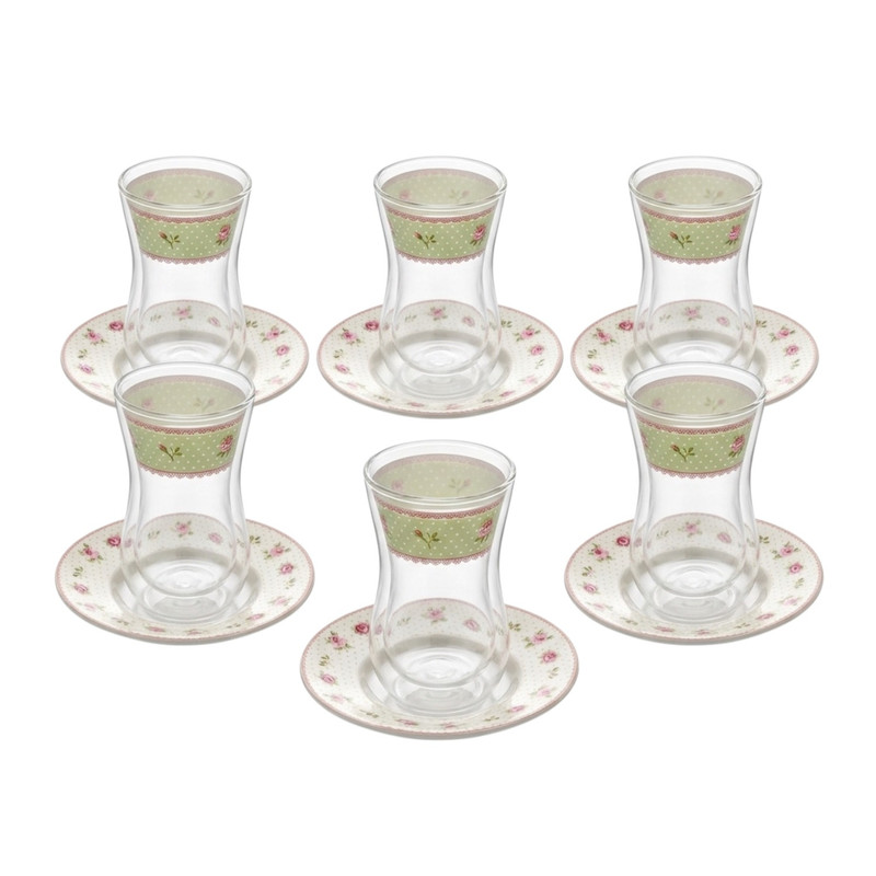 سرویس چای خوری 12 پارچه 6 نفره آنجلا مدل ZP-316