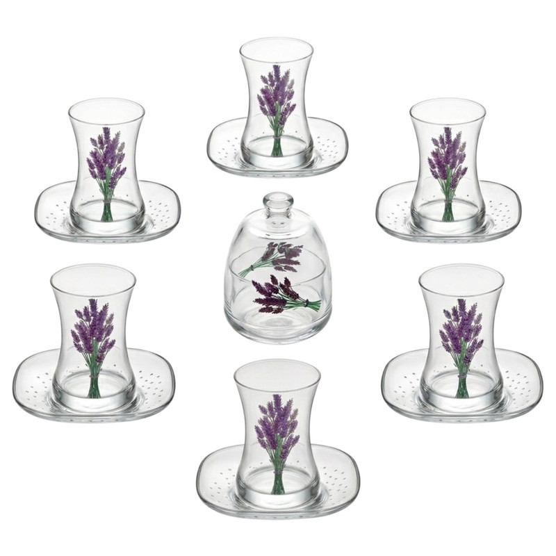 سرویس چای خوری 14 پارچه 6 نفره لاو مدل Lavanta