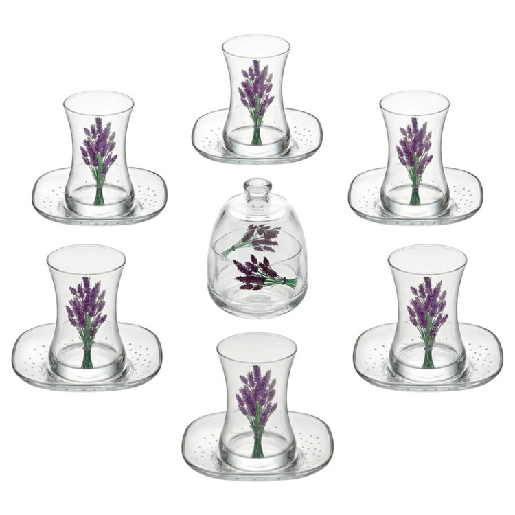 سرویس چای خوری 14 پارچه 6 نفره لاو مدل Lavanta