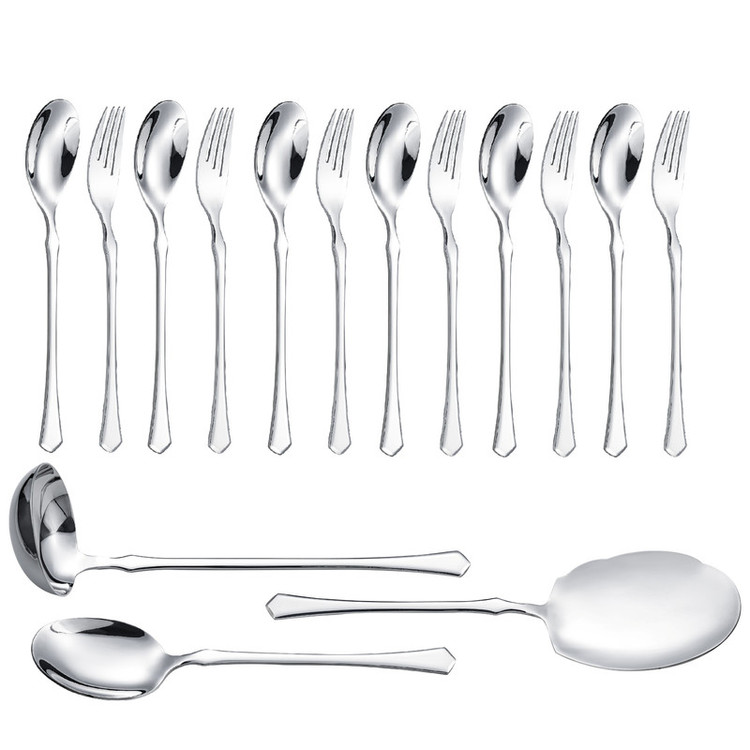 سرویس قاشق و چنگال 15 پارچه جی فی نی مدل G-257