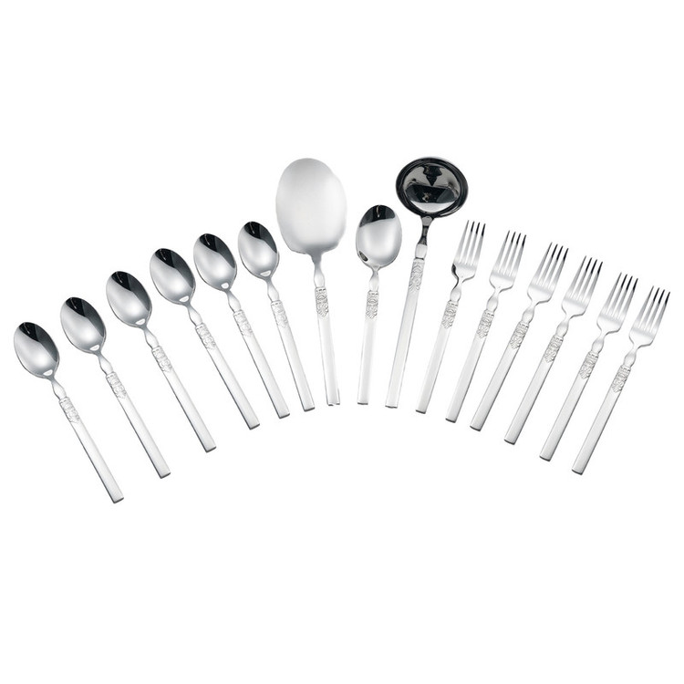 سرویس قاشق و چنگال 15 پارچه جی فی نی مدل G-2555 مناسب 6 نفر
