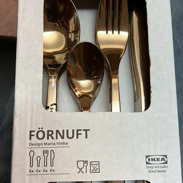 سرویس قاشق و چنگال ۲۴ پارچه ایکیا مدل fornuft