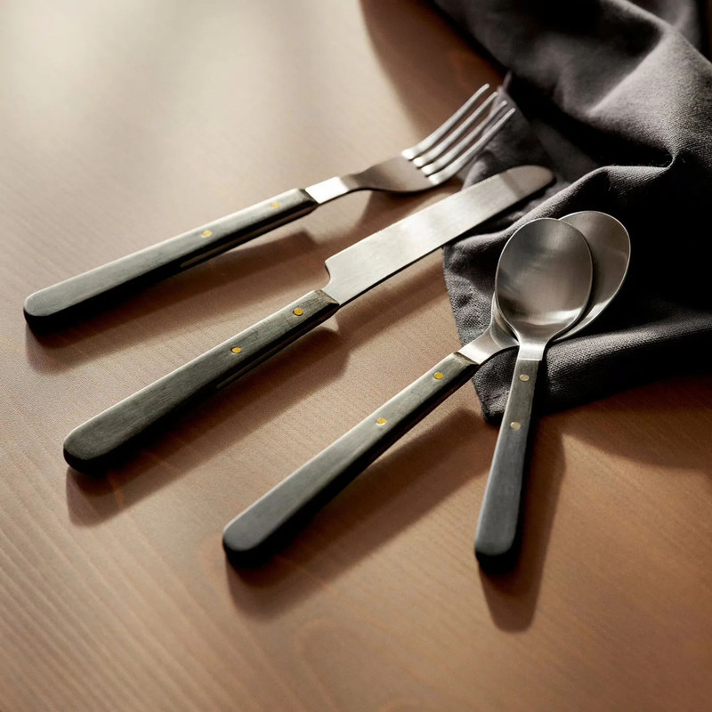 سرویس قاشق، چنگال و کارد 24 پارچه ایکیا 6 نفره مدل DOFTSKÖLD کد 906.095.88