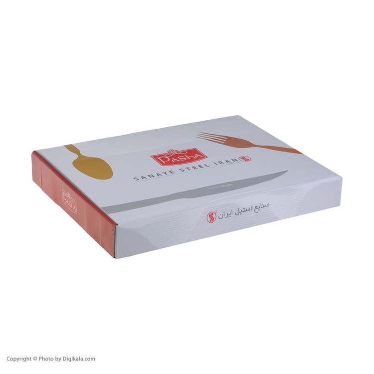 سرویس قاشق و چنگال 30 پارچه صنایع استیل ایران مدل پارما کد 888