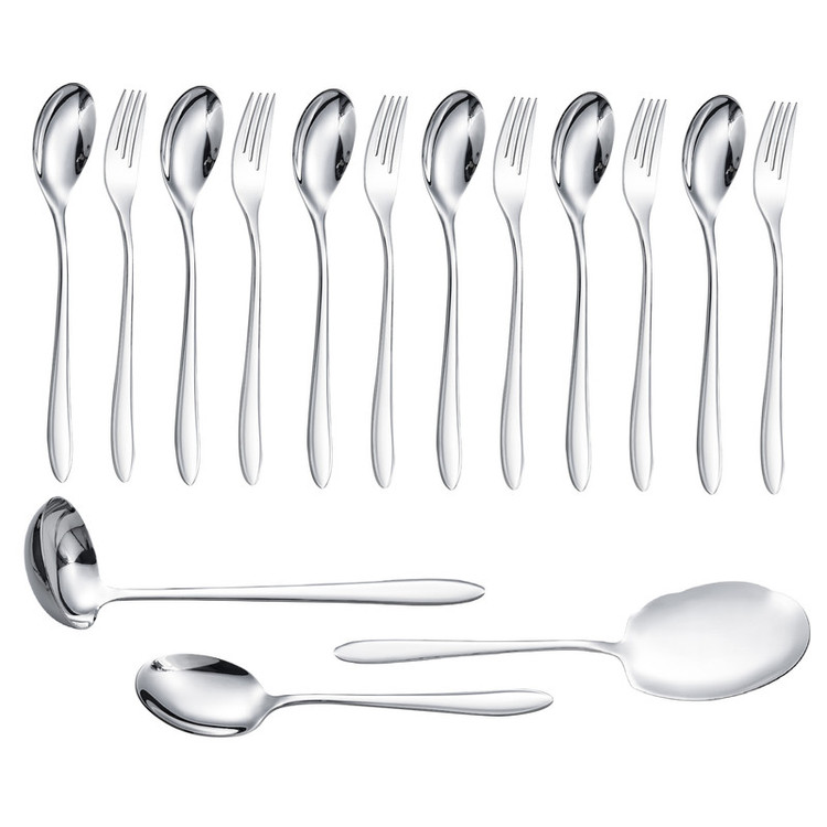 سرویس قاشق و چنگال 15 پارچه جی فی نی مدل G-015