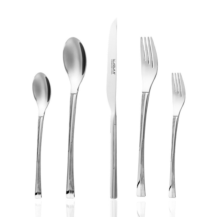 سرویس قاشق، چنگال و کارد استیل 146 پارچه 30 نفره کابان مدل 189