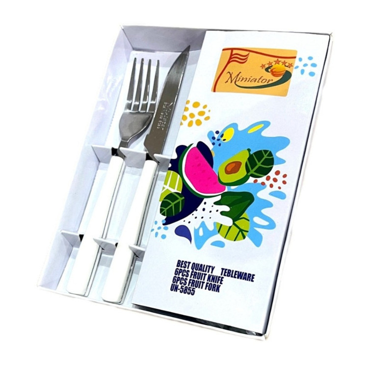 کارد و چنگال 12 پارچه 6 نفره مینیاتور مدل 032
