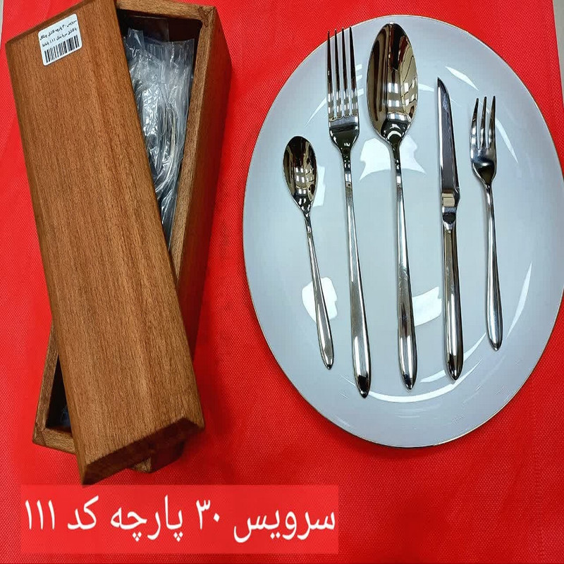 سرویس قاشق و چنگال 30 پارچه باماها 6 نفر مدل 111 فلوریدا