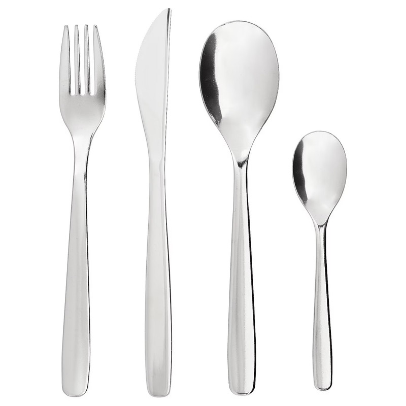 سرویس قاشق و چنگال 16 پارچه ایکیا مدل MOPSIG-0034