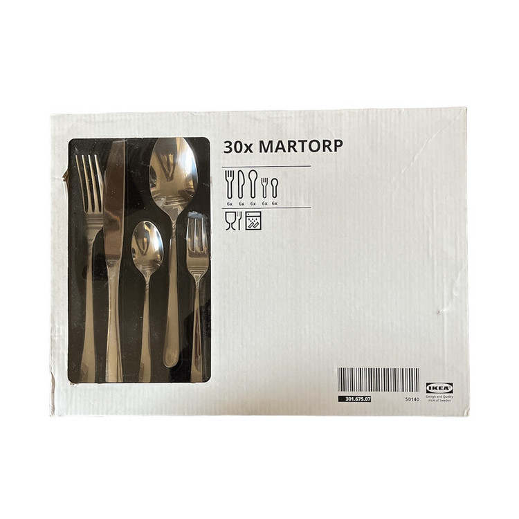 سرویس قاشق و چنگال 30 پارچه ایکیا مدل MARTORP