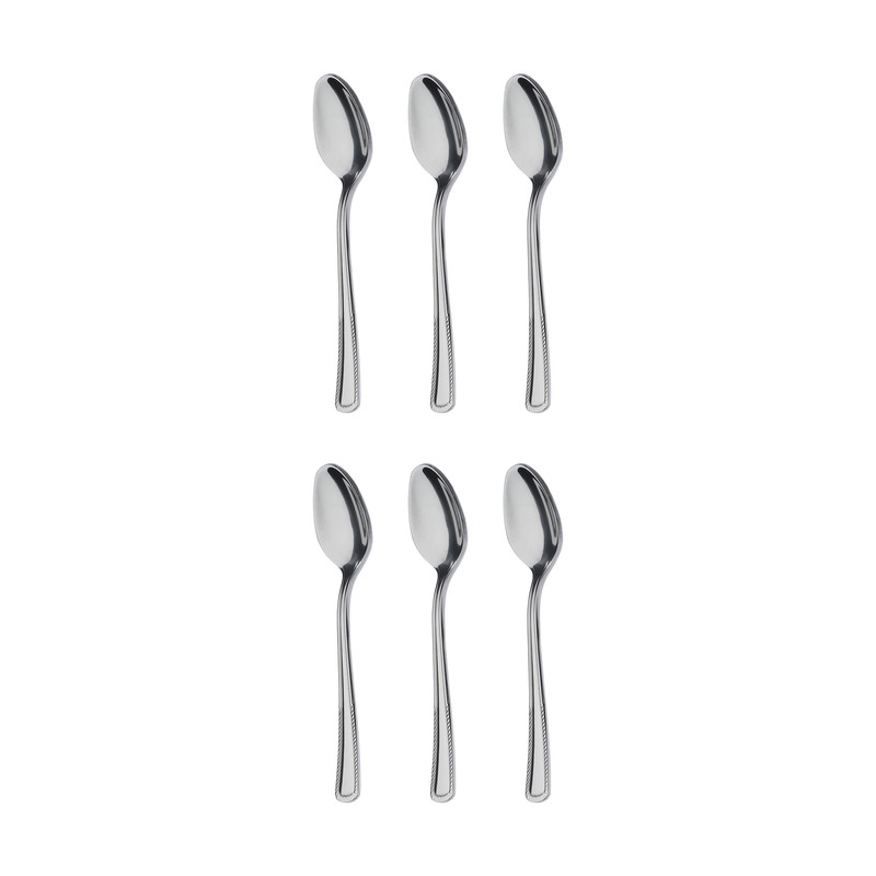 قاشق چای خوری صنايع استيل ايران مدل مودنا بسته 6 عددی