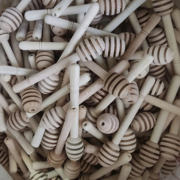 قاشق عسل خوری مدل چوبی کد a 133 بسته 2 عددی