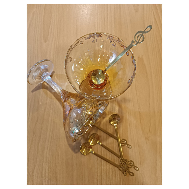 قاشق بستنی خوری مدل spoon flower مجموعه 6 عددی