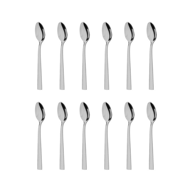 قاشق چای خوری گیلدا مدل شیکاگو براق مجموعه 12 عددی