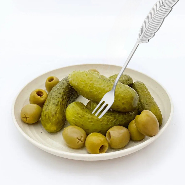سرویس قاشق و چنگال زیتون خوری 12 پارچه 6 نفره مدل پر