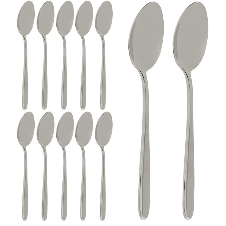 قاشق قهوه خوری 12 پارچه فالکن کد 3mm