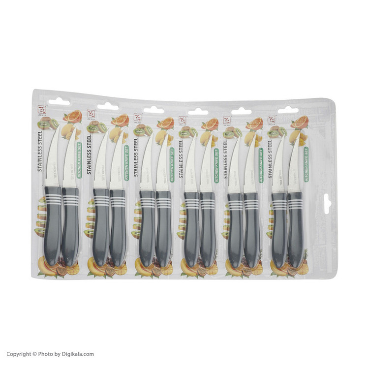 کارد میوه خوری جین جی لی کد 8674 مجموعه 12 عددی
