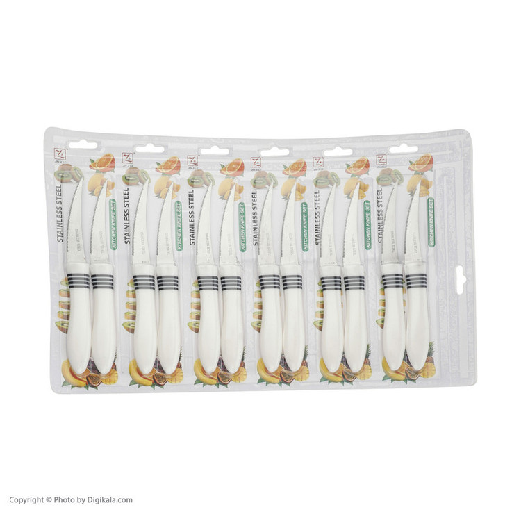 کارد میوه خوری جین جی لی کد 8674 مجموعه 12 عددی
