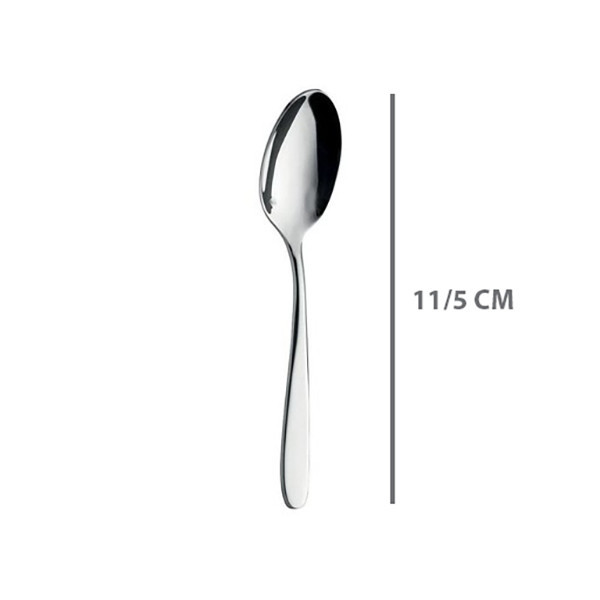 قاشق چای خوری گیلدا مدل دونا براق مجموعه 12 عددی