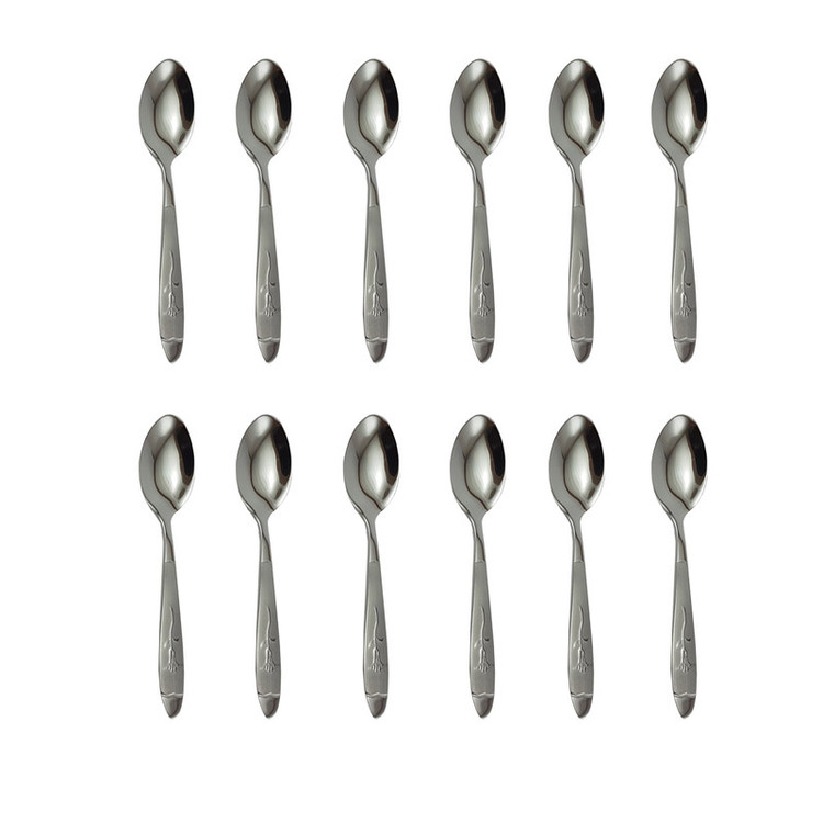 قاشق چای خوری مدل میخک بسته 12 عددی