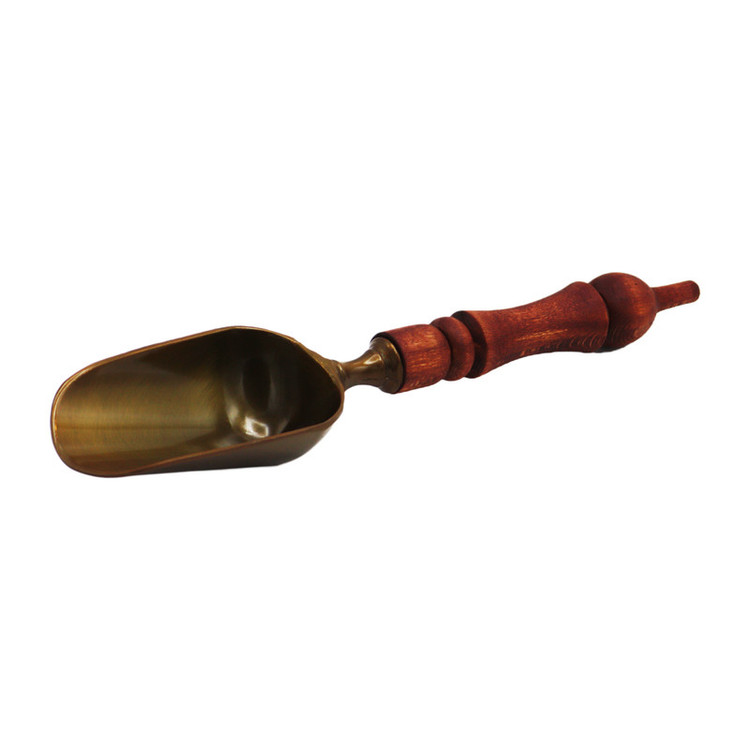 قاشق آجیل خوری مدل دسته چوبی کد YP-24CM-203
