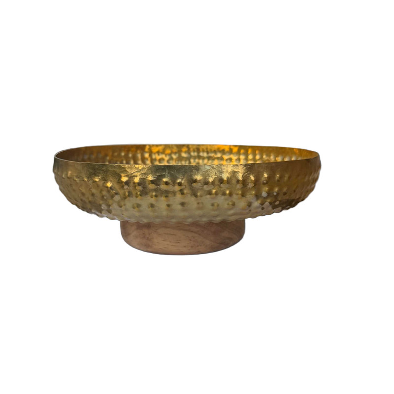میوه خوری برنجی مدل بارونی پایه کد 2434-2