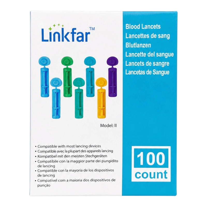 سوزن چهارپر تست قند خون مدل Linkfar