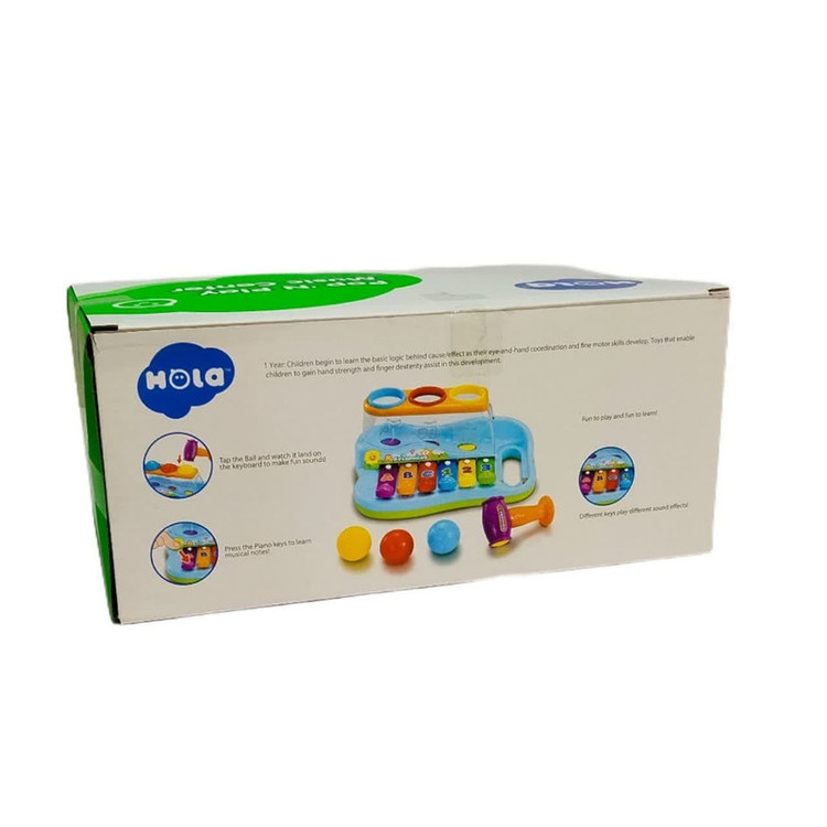 اسباب بازی هولا مدل بلز طرح توپ و چکش کد 856