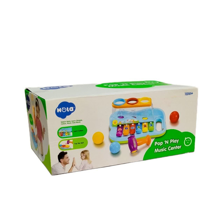 اسباب بازی هولا مدل بلز طرح توپ و چکش کد 856