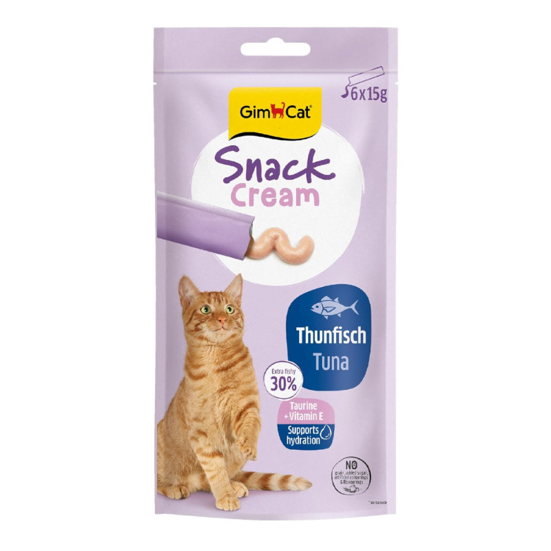 بستنی گربه جیم کت مدل Snack Cream Duo با طعم ماهی تن وزن 90 گرم