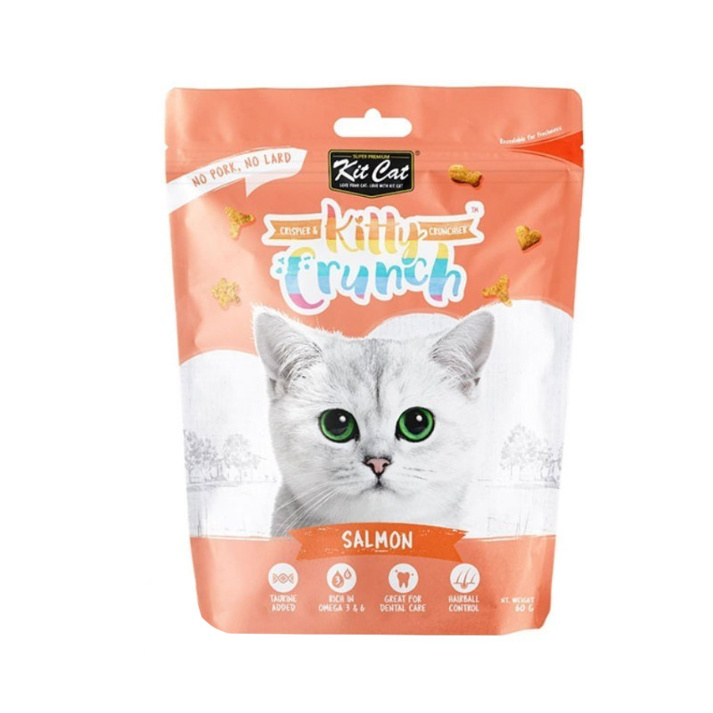 تشویقی گربه کیت کت مدل Kitty Crunch طعم مرغ وزن 60 گرم